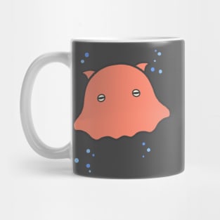 Mendako the Umbrella Octopus Cute Deep Sea Ocean Fish Art Logo Mug